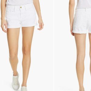 Frame Denim White Shorts - Le Cutoff